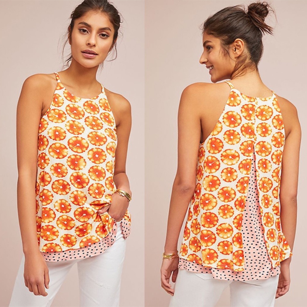 Anthropologie Springtime Printed Cami